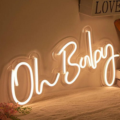Neon Light Warm White Reusable Night Light For Club Baby