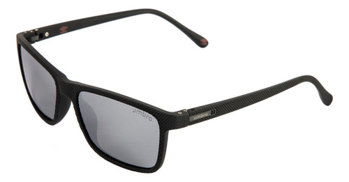 Lentes De Sol Umbro Casual Mod 505 C3 Polarizado Plata Lente Gris Varilla Negro Armazón Negro
