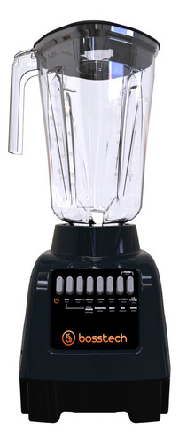Licuadora 550w Vidrio 2l Botonera 10vel Bosstech B1 Negra Color Negro