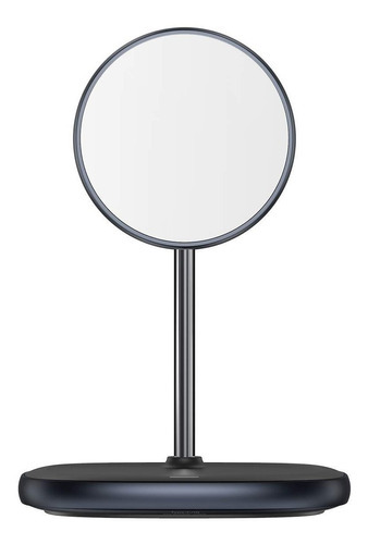 Carregador sem fio Swan 15w Pedestal para iPhone Série 12, cor cinza escuro
