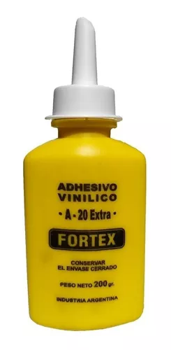 Adhesivo Vinilico Cola Carpintero Fortex A-20 Con Pico 200gr