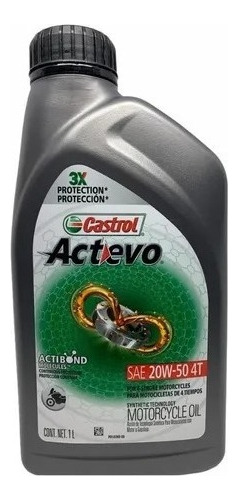 Aceite 20w50 Actevo Semi-sintético Castrol + Envio