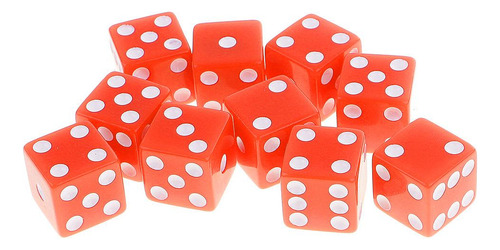 Paquete De 2-4 Juegos De Dados D6 De 10 Piezas Para Juegos
