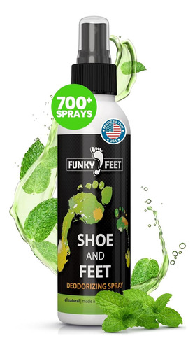 Spray Desodorante Para Zapatos Y Pies Funky Feet 120ml