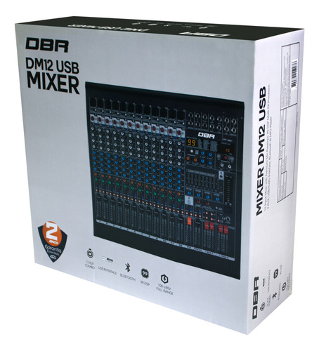 Mesa De Som Lexsen Dm16 Usb 16 Canais Profissional (Recondicionado)