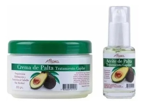 Pack Crema Palta 300grs Flora + Aceite Palta 30ml Flora