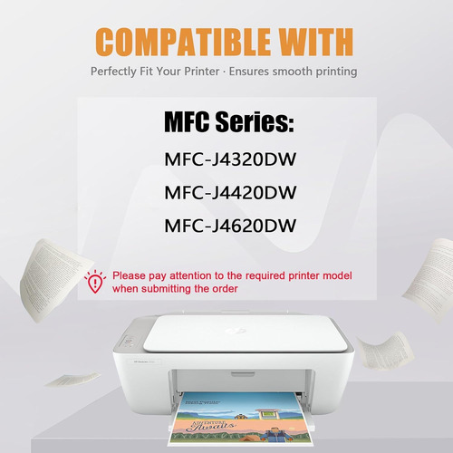 Pack 4 Cartuchos Tinta Compatible Brother J4420dw Lc205xxl