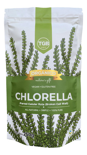 Chlorella Orgánica Pura De Pared Celular Rota 250 Gramos