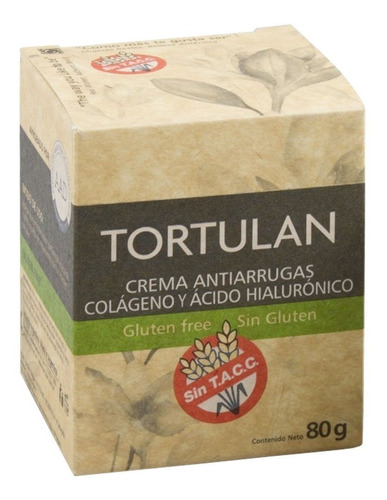Tortulan Crema Antiarrugas Acido Hialuronico 80g  Sin Gluten