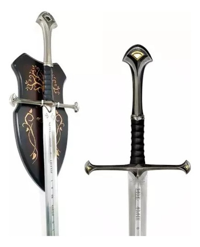 Espada Anduril Senhor Dos Anéis Aragorn Com Suporte Parede