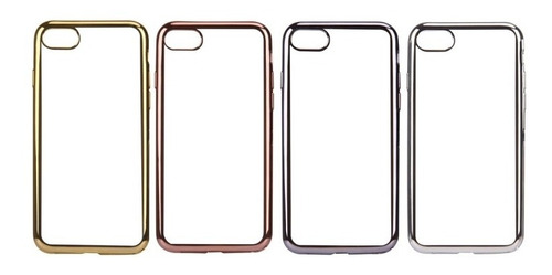 Funda Protectora De Tpu Borde Dorado Para iPhone 8 Y 7 (Usado)