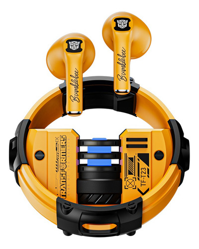 Auriculares Inalámbricos Transformers Tf-t23 Color Amarillo