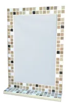 Comprar Espejo Venecitas 40x60 + Estante Decoracion Baño