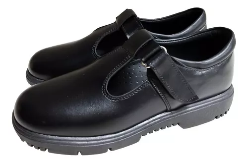 Zapato Colegial Escolar Nena Mujer 100% Negro 27 Al 30