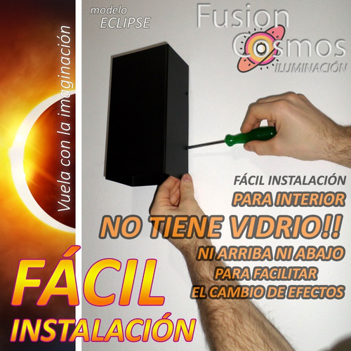 Imagen 8 de 10 de Aplique Pared Interior Luz Efecto Transformable Fx Pack X5un