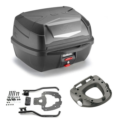 Kit Baul Trasero 43l Para 2 Cascos Soporte Bmw G 310 R Kappa