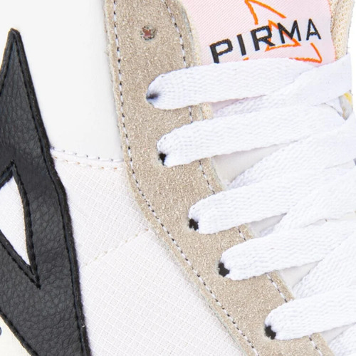 Tenis Urbano Pirma 6031 De Caballero En Color Blanco/ Beige