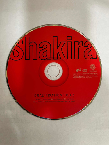 Cd Shakira Oral Fixation Tour. Sin Carátulas