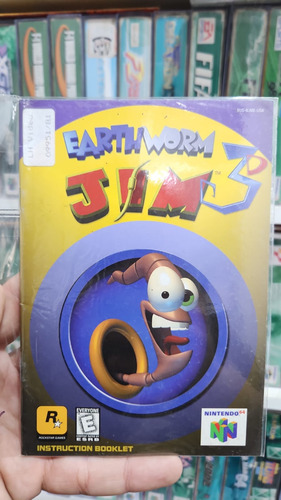 Manual Earth Worm Jim 3d Original Para Nintendo 64 (2) (Usado)
