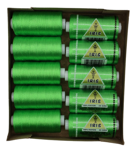 Caja Seda Amarilla Hilosiris (caja Con 10 Tubos De 25gr C/u) 895