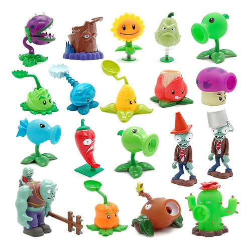 Jhesao 4 Pcs Plantas Y Zombis Juguetes Figuras De Acción Zom