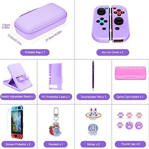 Estuche De Interruptor Para Ns Switch - Innoaura 18 En 1 Paq