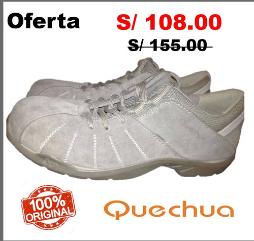 Oferta ! Zapatilla Quechua Para Senderismo Talla 38  