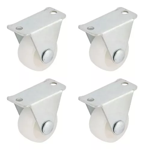 4 Ruedas Giratorias 30mm Ideal Macetas Cajonera Mesa De Luz