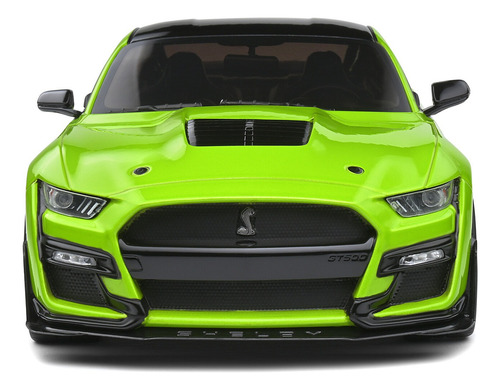 Miniatura Ford Mustang Shelby Gt500 2020 Verde Lima 1:18 Solido