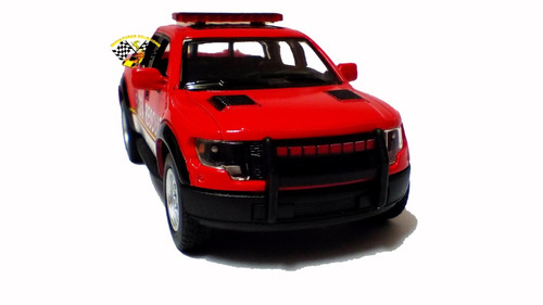 Miniatura Ford F-150 Raptor Supercrew Bombeiro 2013 1/46