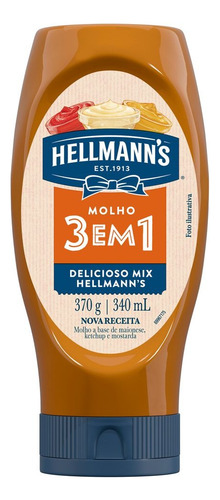 Molho Hellmann's 3 Em 1 Mix Squeeze 360g