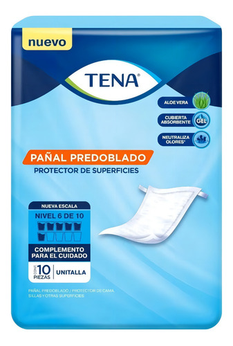 Pañal Tena Predoblado Unitalla Con 10 Piezas Adulto Talla Unitalla