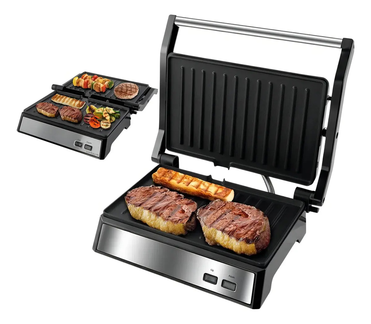 Misteira Sanduicheira Grill Elétrica Inox