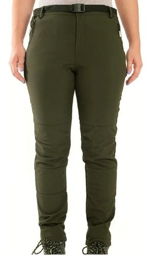 Pantalon Softshell Mujer Impermeable Micropolar Para Nieve