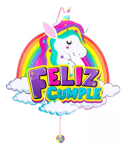 Piñatas Cumpleaños Diseño Infantil Variados Unicornio