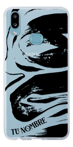 Funda Para Galaxy Manchas Negras Pintura Con Nombre