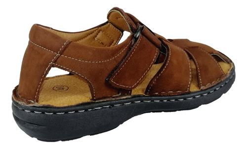 Imagen 3 de 4 de Sandalias De Cuero Para Hombre Ch2022c Brown