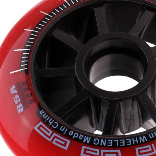 Ruedas De Patines Al Aire Libre Rojo 90mm