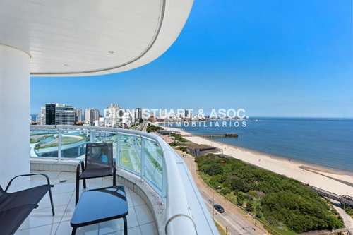 Apartamento En Alquiler De Temporada Millenium Tower 3 Dormitorios En Suite - Primera Linea Playa Mansa