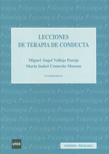 Libro Lecciones De Terapia De Conducta