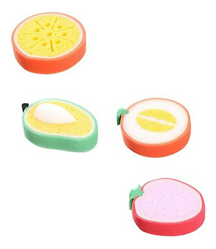 Esponja Frutas Limpieza Cocina 4pcs Esponja Fregar