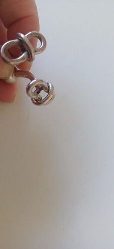 Gemelos Camisa De Plata. Miden 3,5 Cms. Premiun Plateado (Usado)