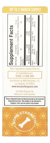 Mary Ruth's Spray Líquido Vitamina D3 Sin Sabor 30ml Sfn