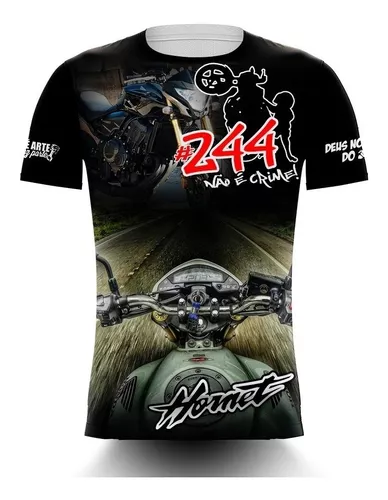 Camisa/camiseta Motos 244 Não É Crime - Grau