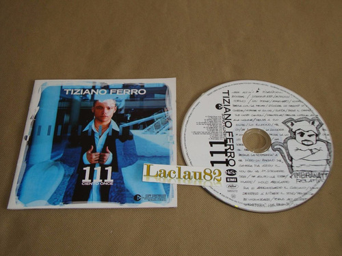 Tiziano Ferro Ciento Once 2003 Emi Cd