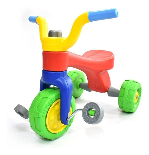 Imagen 1 de 5 de Triciclo Vegui Qrio Plastico Irromplible De 1 A 4 Años