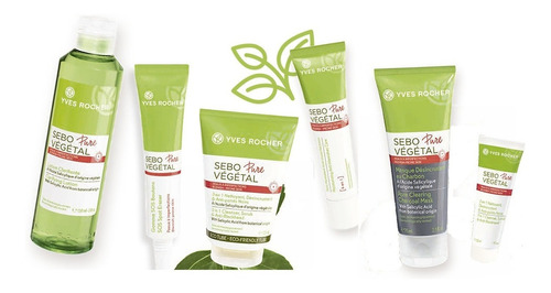 Tratamiento Anti Acne Sebo Pure Vegetal 6 Pzas Yves Rocher 