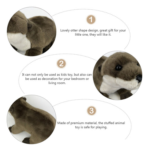Juguete De Peluche Con Dibujos Animados De Nutrias Para Niño