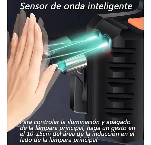 Linterna Frontal Led Para Minero Recargable Con Usb-c .