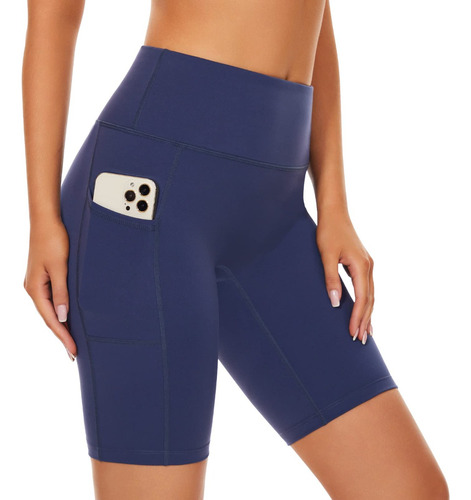 Pantalones Cortos De Ciclismo Para Mujer Con Bolsillo Para T